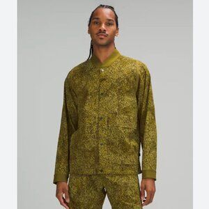 Lululemon Lab Snapdown Jacket Batik Animal TieDye Print Bomber Shirt Jacket L